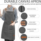Adjustable Cross Back Waterproof Canvas Apron