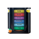 Portable Stackable Weekly Pill Organizer Clear Plastic Case