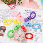 Sports Whistle with Stretchable Coil Bracelet