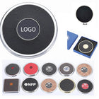 Matal Ring Leather Coasters with Box