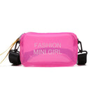 Candy Colored Transparent Bag Small Square Bag