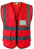High-Visibility Reflective Safety Vest with Multiple Pockets