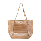 Knitted Shoulder Mesh Tote Bag