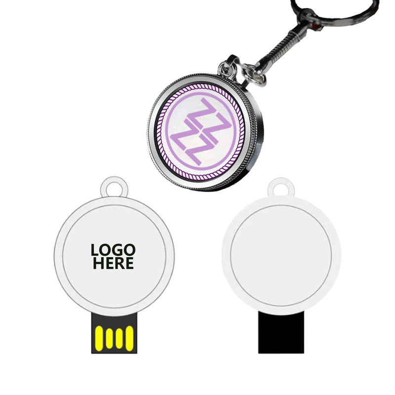 256G Rotatable Badge Flash Drive Usb3.0