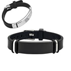 Stainless Steel And Silicone Wristband