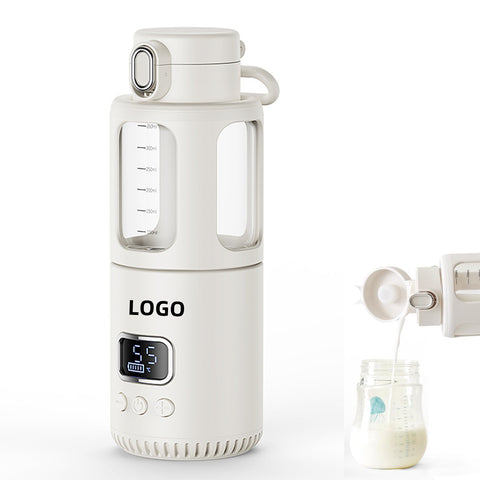 Temperature Control Milk Warmer Heating Cup with LCD Display