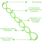 Multi Ring Resistance Bands For Yoga Pilates Stretching