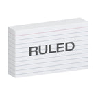 3" X 5" Ruled Index Cards