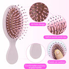 Mini Travel Hair Brush – Tangle-Free Detangler