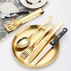 Picnic Silverware Set Gold