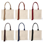 Canvas Bag With Ribbon Design