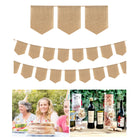 8 Flags Jute Party Decorating Pennant Banner