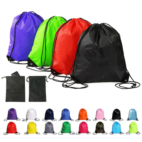 210D Polyester Drawstring Cinch Backpack