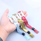 Custom Festival Fabric Woven Cloth Wristbands Chip
