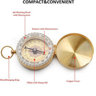 Brass Compass With Luminous Ring