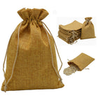 Linen Gift Bag With Drawstring