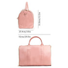 Leather Garment Duffel Bag