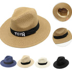 Wide Brim Straw Panama Roll Up Hat
