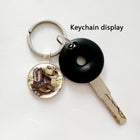 Custom Zinc Alloy & Glass Keychain