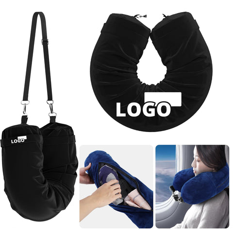 Multifunctional Fillable Luggage Neck Pillow