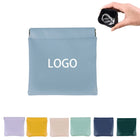PU Leather Pouch With Snap Spring Closure