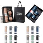 Double-Wall Stainless Steel Vacuum Flask Gift Set W/3 Lids