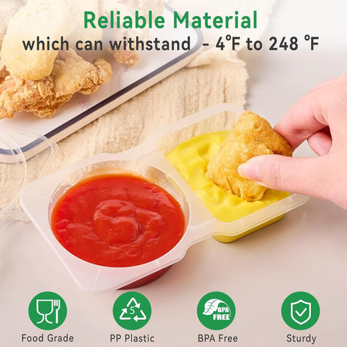 Double Compartment Condiment Container