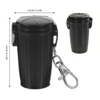 Mini Metal Trash/Garbage Can With Keychain Ashtray Cigarette Saver