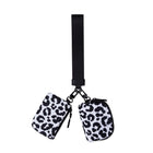 Women Mini Zip Around Wristlet Dual Pouch