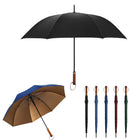 Large Umbrella with Wooden Handle for Rain