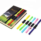 Elastic Bookmark Guide with PU Leather & Metal Pointer
