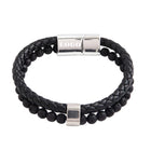 Natural Stone Beaded Leather Rope Bracelet
