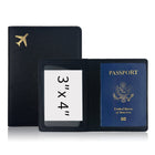 Gold Plated Leather Passport Holder