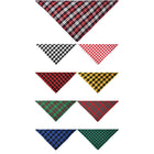 Polyester Checked Pet Bandana - Bib