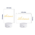 USB Charging Erasable Acrylic Glow-in-the-Dark Message Board