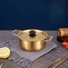 Korean Ramen Cooking Pot with Lid and Double Handle