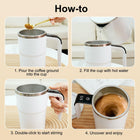 13Oz Rechargeable Stainless Steel Stirring Coffee Mug