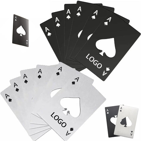 Stainless Steel Credit Card Poker Bottle Opener