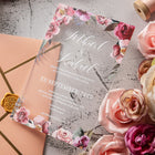 Custom Full Color Printed Clear Acrylic Invitation Card Gift