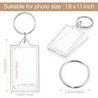 Full Color Custom Photo Insert Keychain