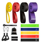 4 Pcs Resistance Bands With Handles, Including Door Anchor