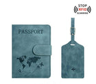 RFID Blocking Passport Holder And Luggage Tag Set