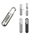 Stainless Steel Mini Pill Box with Keychain