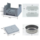 Folding Mini Solid Alcohol Stove Pocket Stove For Camping