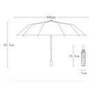 Automatic LED Flashlight Folding Umbrella