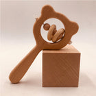 Wooden Animal Baby Hand Bell Toy