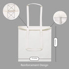 Premium Cotton Canvas Tote Bag Reusable Shoulder Shopper