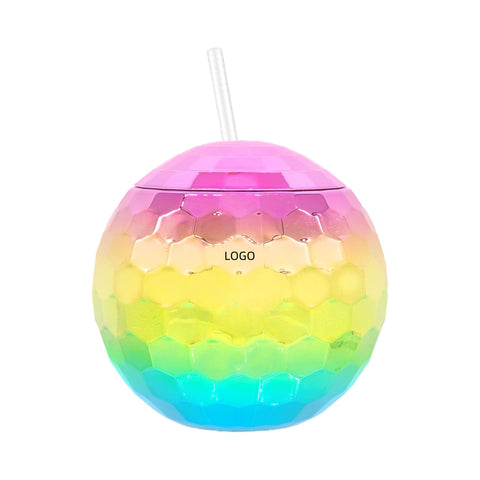 18oz Electroplated Disco Ball Cup