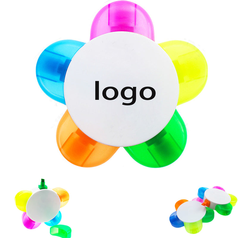 Flower Shape Highlighter 5-in-1 Colors