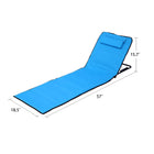 5-Position Adjustable Folding Beach Lounge Chair